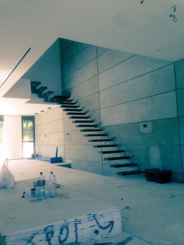 בית בתל אביב, במסגרת שיתוף ועבודה עם האדריכלית, פרויקט עבודת גמר של אמה טרקסין.